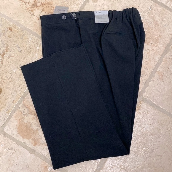 NWT Catherines “Jayne” pants Slacks Women’s black office career Plus Size 22 - Picture 1 of 9